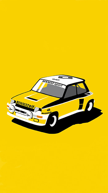 Renault 5 Turbo, Striking visuals, Classic sports car, Turbo power HD phone wallpaper
