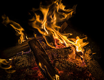 Fire, woodfire, flames HD wallpaper