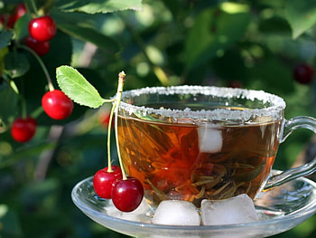 tea time, berries, mood, tea, cup HD wallpaper
