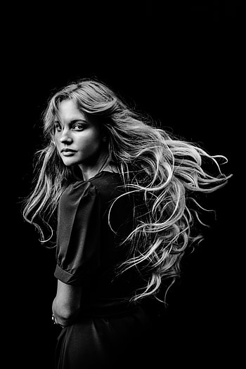 Fashion, monochrome graphy, fashion design, design, black, girl, shoot HD phone wallpaper