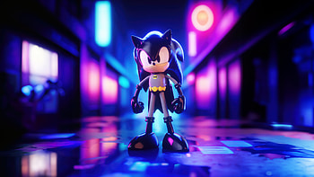 Bat Sonic, batman, sonic, superheroes, artwork, digital-art, artist, behance HD wallpaper