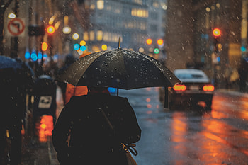 Rainy Day Person With Umbrella , rain, umbrella, graphy HD wallpaper