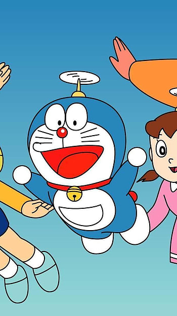 Doraemon, sunyo gian nobita, cartoon, sunyo, gian, nobita HD phone wallpaper