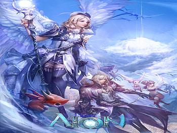 Angel Knight, knight, angel, armor, war, aion, fantasy, video game, battle, sky, male, warrior, cloud, female HD wallpaper