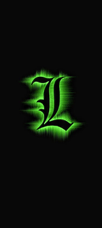 L Death Note symbol, Lawliet, Death_Note, Lockscreen HD phone wallpaper