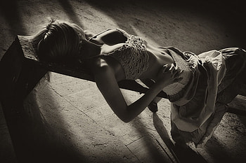 BEAUTY, bw, graphy, woman HD wallpaper