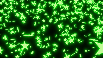 Subscription Library Animated falling neon green stars on black background. HD wallpaper
