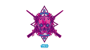 anime, Darth Maul, Logo, Star Wars HD wallpaper