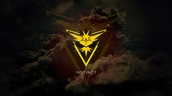 Instinct Pokemon Go , team-instinct, pokemon-go, pokemon, games, minimalism, minimalist, deviantart, artist, artwork, digital-art HD wallpaper