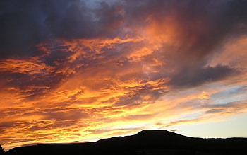 Landscape, Sunset, Sky, Clouds HD wallpaper