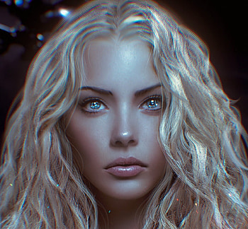 Terminatrix, blonde, fantasy, face, girl, maryart, mary HD wallpaper