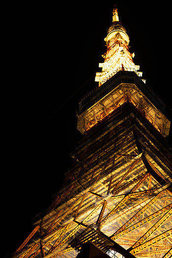 Night, Architecture, Dark, Design, Construction, Backlight, Illumination, Tower HD phone wallpaper