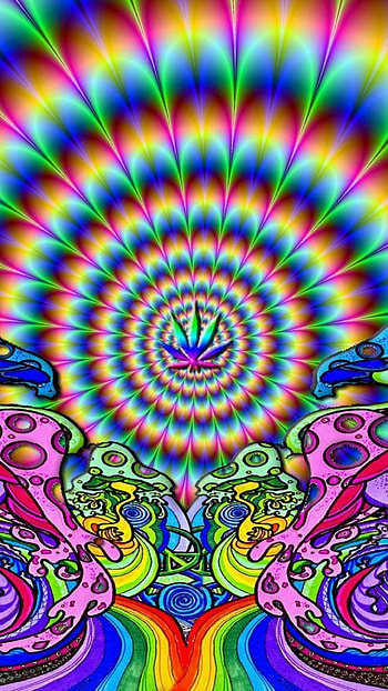 Weed , Trippy Weed HD phone wallpaper