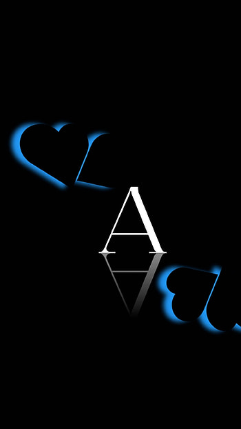 A Name Ka, Reflection, black background HD phone wallpaper