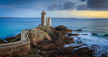 Lighthouse, nature, light, ocean HD wallpaper