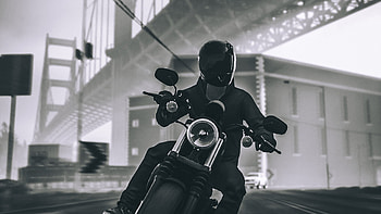 Harley Davidson IRON 883 The Crew 2, the-crew-2, the-crew, games, pc-games, xbox-games, ps-games, harley-davidson, monochrome, black-and-white HD wallpaper