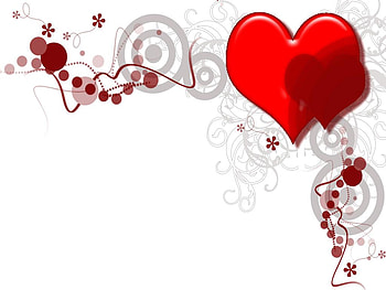 Heart, abstract, 3d, red HD wallpaper