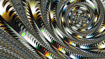 Trippy Psychedelic Fractal, colorful, colors, artistic, Abstract, fractal HD wallpaper
