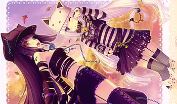 Vanilla-Chocolate II, neko, chocolate, anime, vanilla, girls HD wallpaper