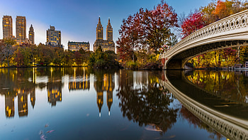 Bow Bridge, United States HD wallpaper