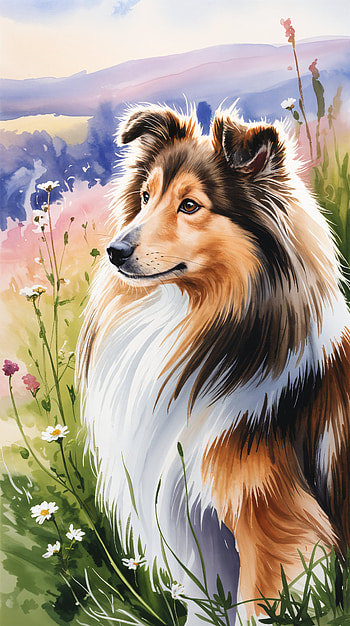 Shetland Serenity — , dog HD phone wallpaper