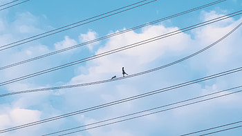 Walk On Powerlines, artist, artwork, digital-art HD wallpaper