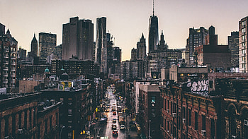 New York City, Cityscape buildings, Manhattan skyline, Urban landmark HD wallpaper