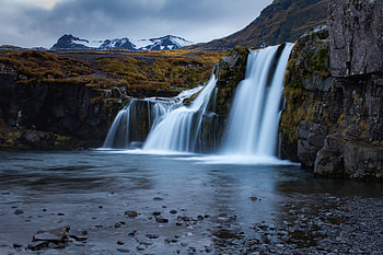 Nature, Water, Mountains, Waterfall, Flow HD wallpaper
