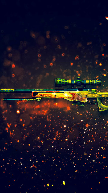 AWP Dragon Lore, video game, Counter-Strike: Global Offensive HD phone wallpaper