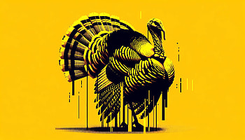 Majestic Turkey, turkey (bird), illustration, yellow, artistic HD wallpaper