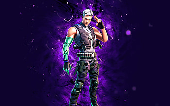 Alter Ego Tek, , violet neon lights, Fortnite Battle Royale, Fortnite characters, Alter Ego Tek Skin, Fortnite, Alter Ego Tek Fortnite HD wallpaper