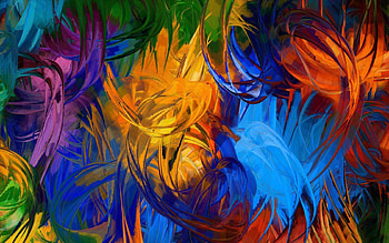 Abstract, Multicolored, Motley, Form, Stains, Spots, Figure HD wallpaper