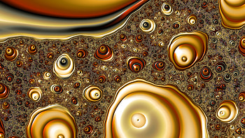 Trippy Psychedelic Fractal, trippy, psychedelic, aesthetic, orange (Color), Abstract, fractal HD wallpaper