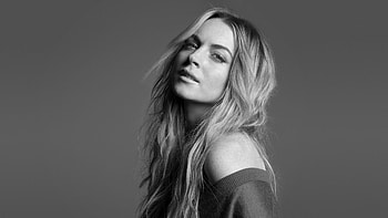Lindsay Lohan, Monochrome , Artistic look, Black and white HD wallpaper