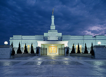 Oklahoma City, Oklahoma Temple, Evening HD wallpaper