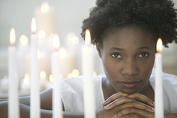 My soul magnifies the Lord, god, great, prayer, soul, bilieve, sister, hope, candles, white, wonder, girl, miracles, magnificent, people, woman, life, love, lights, mother, heart HD wallpaper