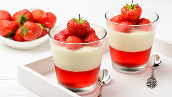 Strawberry bliss, Creamy yogurt treats, Sweet temptation, Scrumptious delight HD wallpaper