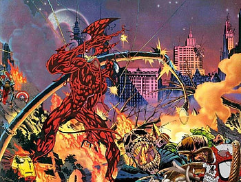 Carnage USA, supervillain, cletus kasady, carnage, symbiote HD wallpaper