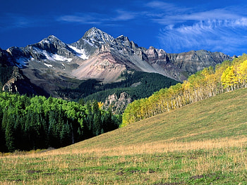 Landscape, Trees, Mountains HD wallpaper