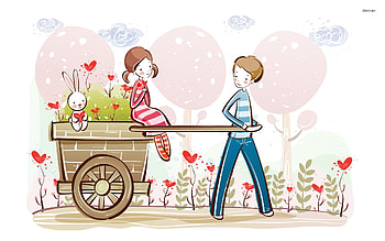 Love couple - Digital Art - HD wallpaper