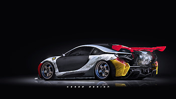 Bmw I8 Digital Art Tuned, bmw-i8, bmw, cars, 2017-cars, deviantart HD wallpaper