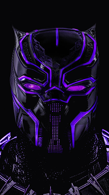 Mask, Black background, Neon comic, Marvel HD phone wallpaper