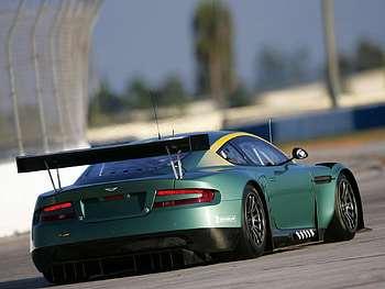 Sports, Auto, Aston Martin, Cars, Asphalt, Back View, Rear View, Style, 2005, Racing Car, Dbr9 HD wallpaper