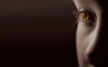 UNIQUE EYE, cornea, uique, lashes, green, beautiful, eye, orange HD wallpaper