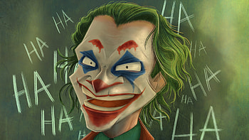 Joker Hahahahah, joker, superheroes, supervillain, artstation HD wallpaper