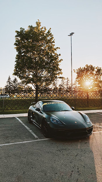 Porshe Cayman, sky, car HD phone wallpaper