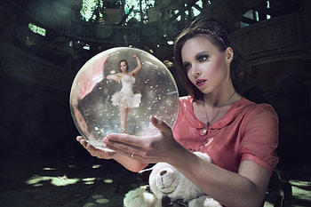Balerina in the ball, balerina, fantasy, woman, ball HD wallpaper