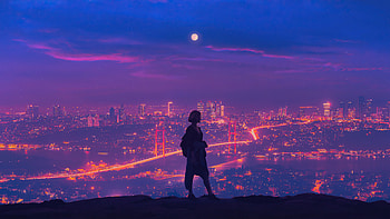 Digital Love Of City, Digital Art, alone HD wallpaper