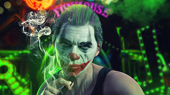 Joker Cool Smoker, joker, superheroes, artwork, art, artstation HD wallpaper