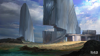 Halo 2 Anniversary Relic Concept Art HD wallpaper